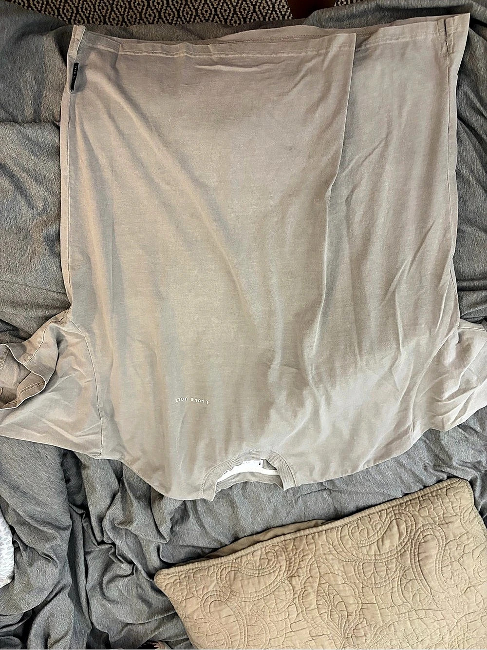 I Love Ugly Short Sleeve Tee in Gray Large